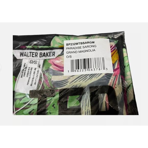 NIB Walter Baker New Paradise Versatile Sarong Magnolia Floral - Picture 3 of 7